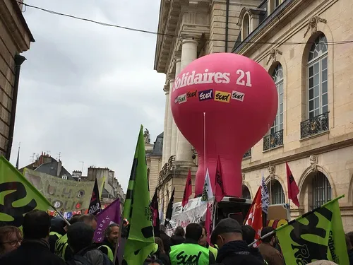 Une manifestation à Dijon pour la paix au Proche-Orient 