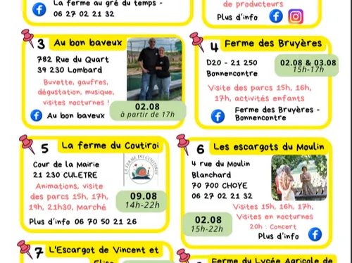 “L’escargot sort de sa coquille” en Bourgogne-Franche-Comté