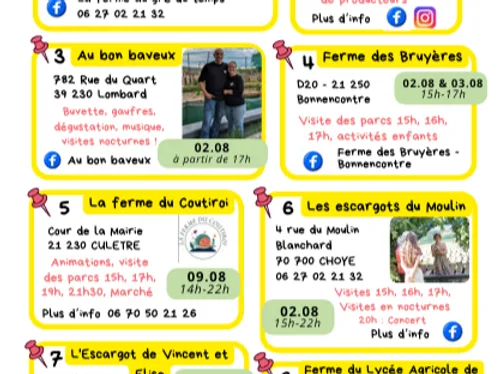 “L’escargot sort de sa coquille” en Bourgogne-Franche-Comté