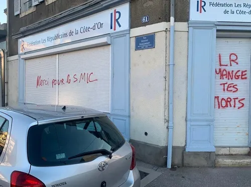 La permanence des Républicains dégradée à Dijon 