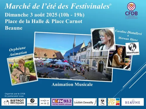 Deuxième édition du marché de l’été des Festivinales à Beaune