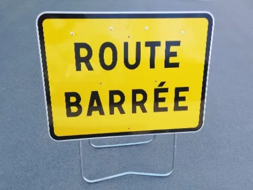 La route des Pavillons entre Maisons-Laffitte et Achères est fermée...