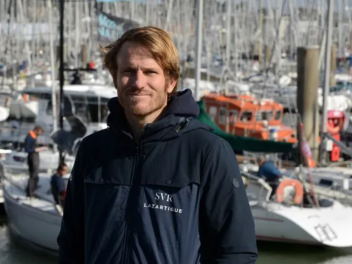 Le skipper professionnel François Gabart au Spi Ouest-France