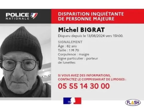 Disparition inquiétante à Limoges : la police lance un appel à témoins