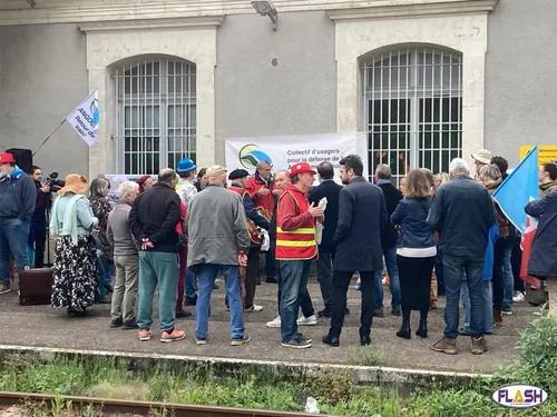 Mobilisation pour la réouverture de la ligne Angoulême-Limoges