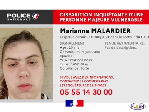 Haute-Vienne : disparition inquiétante d'une jeune femme 