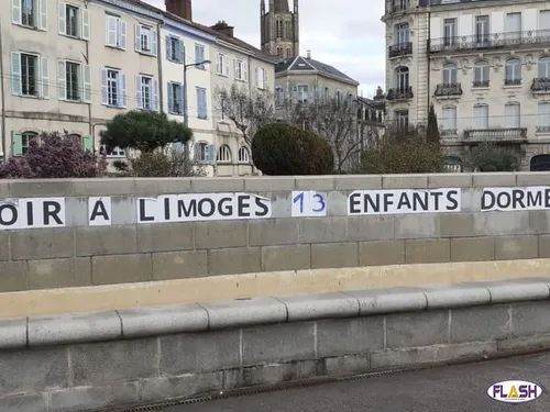 Limoges : une dizaine d’enfants dorment dans les rues