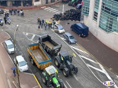 Manifestation des agriculteurs à Limoges