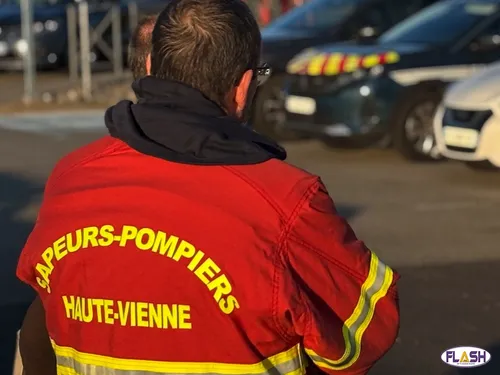 Accident de poids lourd sur la RN 147 à Bussière-Poitevine