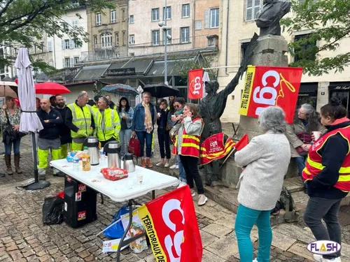 Corrèze : Les agents municipaux en grève à Tulle