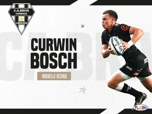 Rugby : Curwin Bosch (Sharks) s'engage au CA Brive