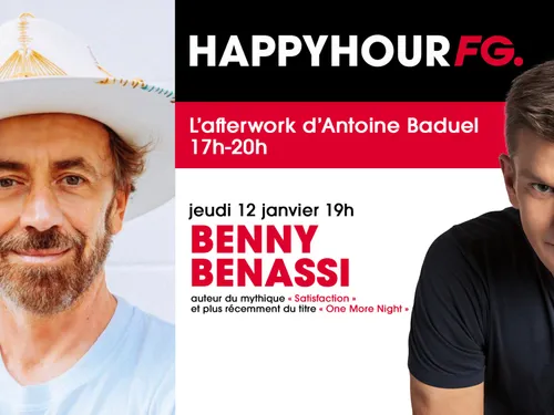 La star italienne Benny Benassi, invité d'Antoine Baduel ce soir !