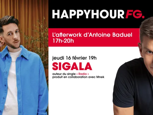 Sigala invité de l'Happy Hour FG ce soir !