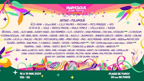 Marvellous Island Festival (18 et 19 mai 2024)