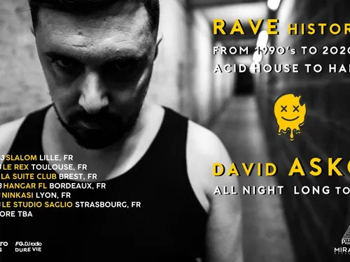 Radio FG vous présente la tournée de David Asko "Rave History"
