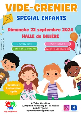 Billère : Vide-grenier Spécial Enfants