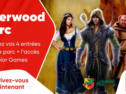 Sherwood Parc : gagnez vos 4 entrées pour le parc + l'accès à...