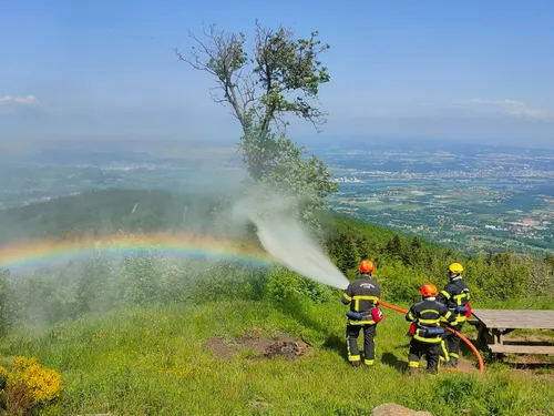 Les pompiers se préparent aux feux de forêts dans le Pilat
