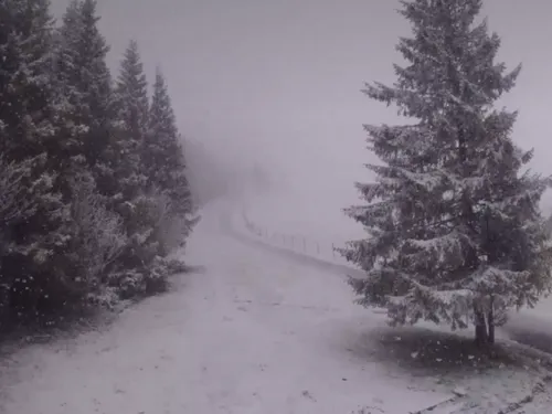 Haute-Loire : la neige a fait son retour sur les hauteurs