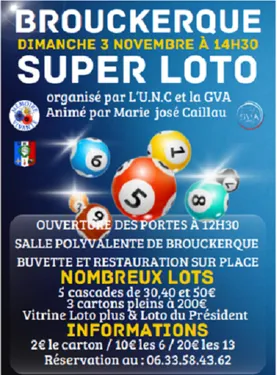 Super Loto le 3 novembre à Brouckerque