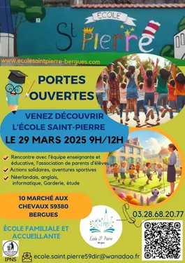 Portes ouvertes École Saint-Pierre Bergues le 29 mars