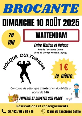 Brocante le 10 août à Wattendam