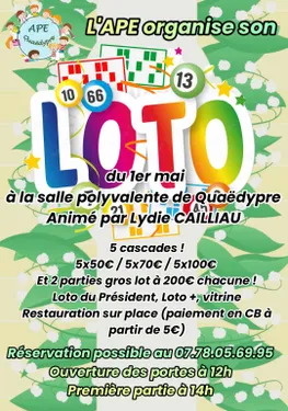 Loto Ape Ecole de Quaedypre le 1 mai