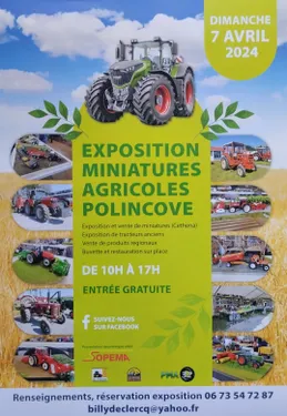 Exposition miniatures agricoles 7 Avril à Polincove