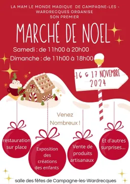 Marché de Noël le 16 novembre à Campagne les Wardrecques 