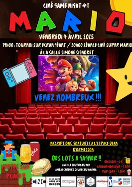 Ciné Game #1 - thème Mario le 4 avril à Marquise