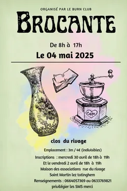 Brocante le 4 mai à St Martin lez Tatinghem 