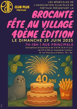 40 ème anniversaire de la Brocante Fête au village de Fréthun le 29...