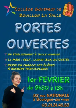 Portes ouvertes du collège le 1 février à Boulogne sur mer 