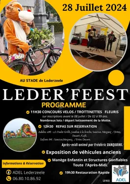 Leder'Feest (Ducasse) le 28 juillet à Lederzeele