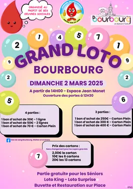 Loto du Don du sang le 2 mars à Bourbourg