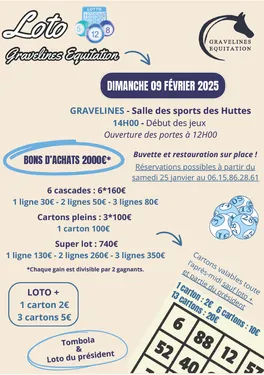 Loto le 9 février à Gravelines