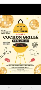 Cochon Grillée et soirée année 80