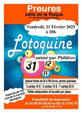 loto quine à Preures