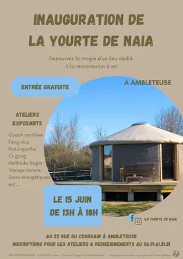Inauguration de la yourte de Naia le 15 juin à Ambleteuse