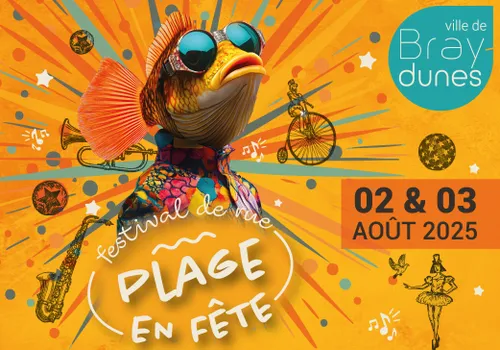 Plage en fête le 2 août à Bray-Dunes