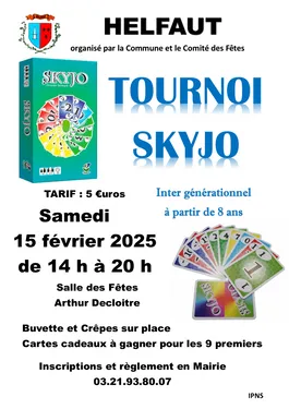 Tournoi SKYJO à Helfaut