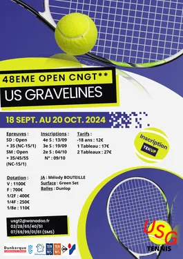 48ème Open de Gravelines  Circuit National des Grands Tournois