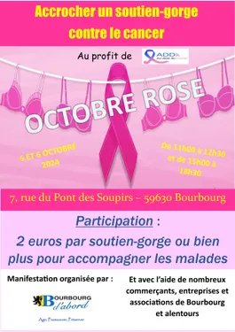 Accrocher un soutien-gorge contre le cancer (4ème édition) le 5...