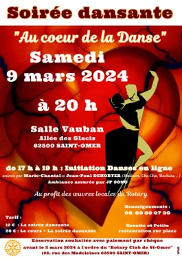 Soirée dansante le 9 mars à Saint-Omer