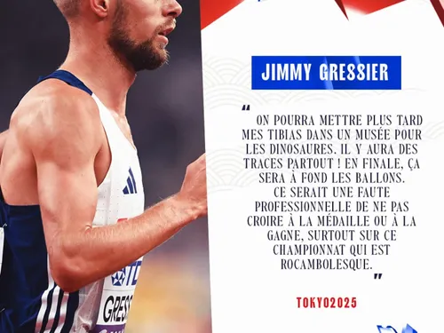 Mondiaux d'athlétisme : Jimmy Gressier en finale du 5000m