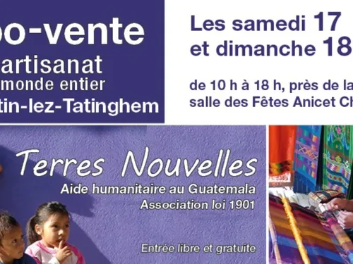 Saint-Martin-lez-Tatinghem : Expo-vente d'artisanat du monde les 17...