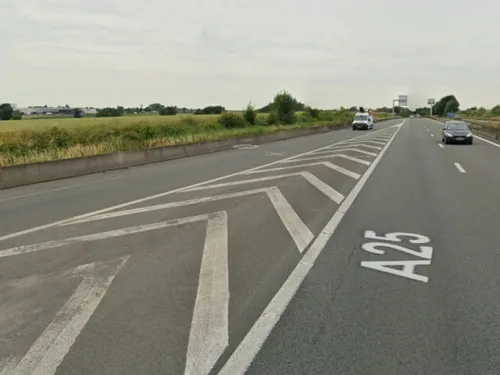 Une course poursuite sur l'A25 entre Dunkerque et Lomme
