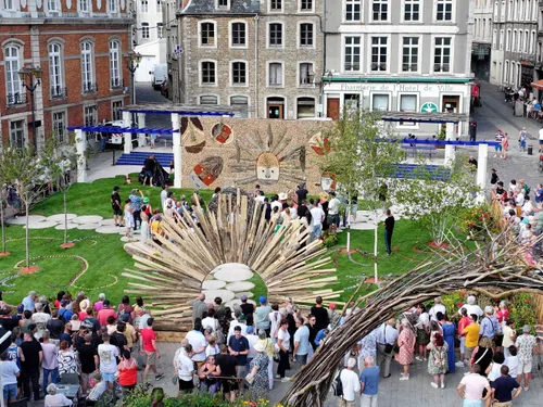 Boulogne-sur-Mer : le jardin éphémère, vue du ciel