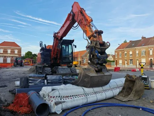 Hazebrouck : les travaux de la place du Sacré-Cœur se poursuivent 