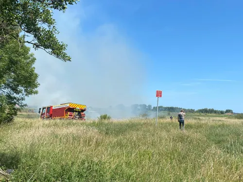 Calais : l'été commence, et les feux de broussailles avec !